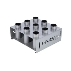 Support de rangement au sol pour barres de musculation olympiques 50 mm - Rangement vertical pour 9 Barres