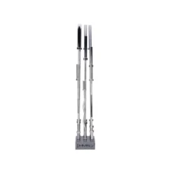 Support de rangement au sol pour barres de musculation olympiques 50 mm - Rangement vertical pour 9 Barres