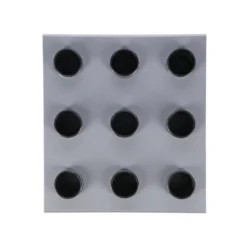 Support de rangement au sol pour barres de musculation olympiques 50 mm - Rangement vertical pour 9 Barres