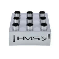 Support de rangement au sol pour barres de musculation olympiques 50 mm - Rangement vertical pour 9 Barres