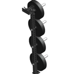 Support de rangement compact à fixation murale pour barres et poids de musculation - ATX