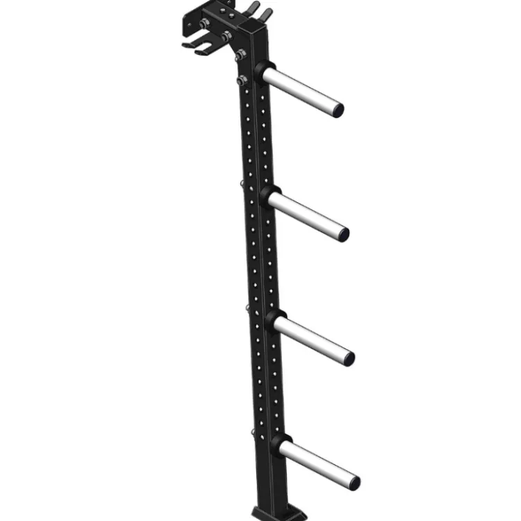 Support de rangement compact à fixation murale pour barres et poids de musculation - ATX