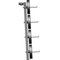 Support de rangement compact à fixation murale pour barres et poids de musculation - ATX