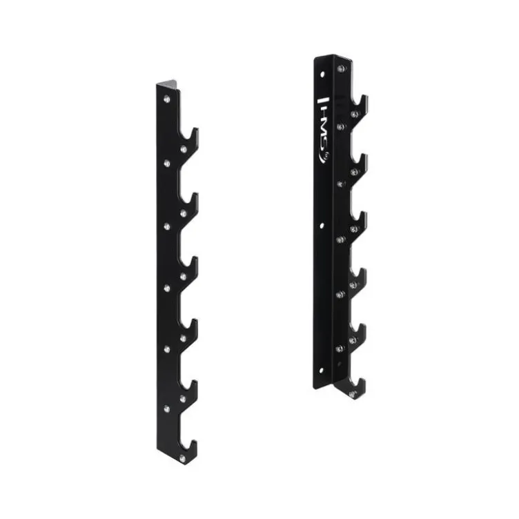 Support de rangement à fixation murale pour 6 barres de musculation - Rangement horizontal