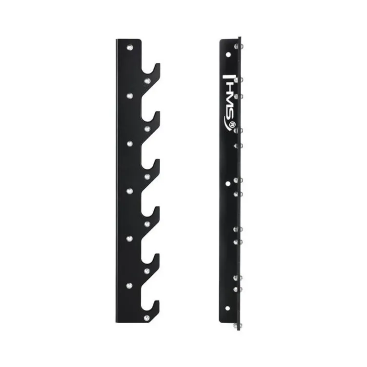 Support de rangement à fixation murale pour 6 barres de musculation - Rangement horizontal