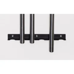 Support de rangement à fixation murale pour barre de musculation en home-gym - 6 compatiments