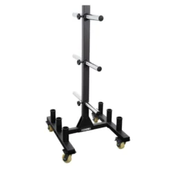 Support de rangement mobile pour disques de poids et barres olympiques Force USA