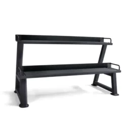 Support de rangement 2 plateaux pour Kettlebells robuste pour home gym ou salle pro