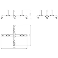 Support de rangement pour options ATX : Leg Curl / Pupitre à Biceps / Poste à triceps / Pec Fly / Poste à abdominaux