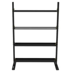 Support de rangement 4 étagères pour Kettlebells et Medecines Balls - Capacité 600 kg - Options de stockage supplémentaires