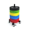 Support de rangement vertical mobile pratique pour stockage Bumpers Plates