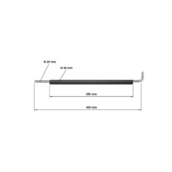 Support de sécurité en acier pour rack série 700 ATX - Pin Pipe