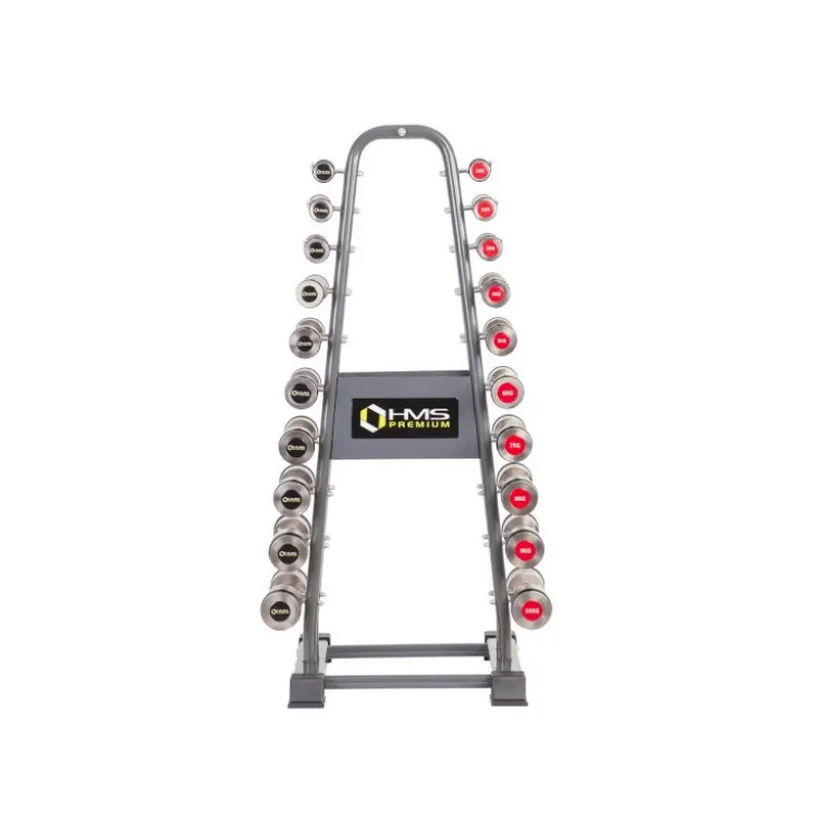 Support de stockage avec 10 crochets pour haltères - Capacité de charge maximale 200 kg