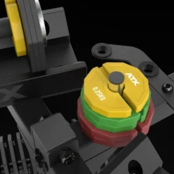 Support de stockage pour haltères Octa Dumbells ATX avec hauteur ajustable et 36 supports pour plaques de poids en acier