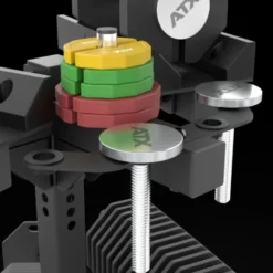 Support de stockage pour haltères Octa Dumbells ATX avec hauteur ajustable et 36 supports pour plaques de poids en acier