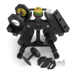 Support de stockage pour haltères Octa Dumbells ATX avec hauteur ajustable et 36 supports pour plaques de poids en acier