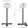 Support de stockage pour magnésie en forme de boule avec pieds en acier stable pour salle de sport