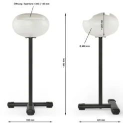 Support de stockage pour magnésie en forme de boule avec pieds en acier stable pour salle de sport