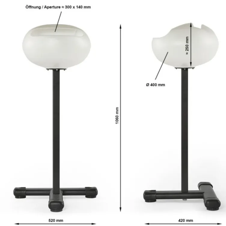 Support de stockage pour magnésie en forme de boule avec pieds en acier stable pour salle de sport