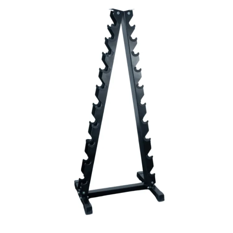 Support de stockage vertical pour 10 paires d'haltères max 350 kg - Rack de rangement professionnel pour haltères