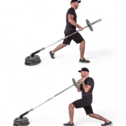 Support landmine pour exercice de rowing compatible avec disques de poids 50 mm