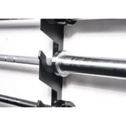 Support mural horizontal pour rangement de 6 ou 10 barres olympiques