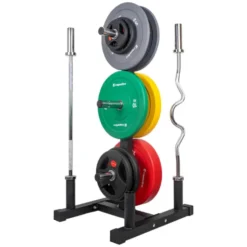 Support pour disques et barres de musculation 50 mm - Rack de rangement olympique Max 350 kg pour salle de sport et home gym