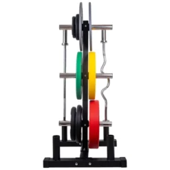 Support pour disques et barres de musculation 50 mm - Rack de rangement olympique Max 350 kg pour salle de sport et home gym