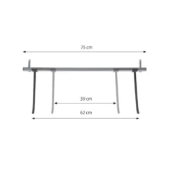 Support pour tapis d'exercice à fixation murale pour homegym et salle de sport professionnelle - Capacité de 25 kg