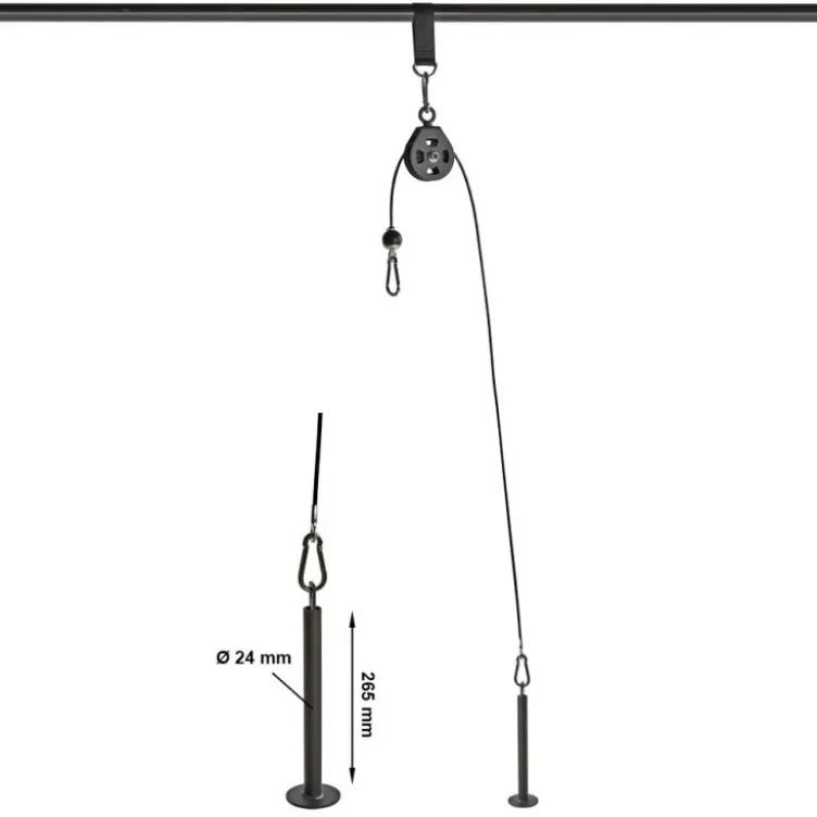 Système de Poulie à fixation rapide pour entraînement du dos et des triceps en Home gym - ATX Câble Pulley