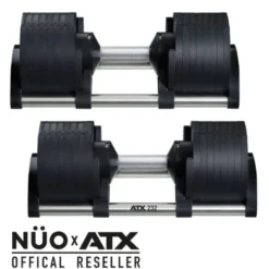 Système d'haltères ATX à charges réglables Nuobell compactes de 2 à 32 kg - Incrémentation de 2 en 2