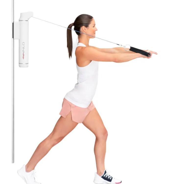 Système à poulie mural avec 6 réglages de 3 à 16 kg - Exercices en home- gym et appartement