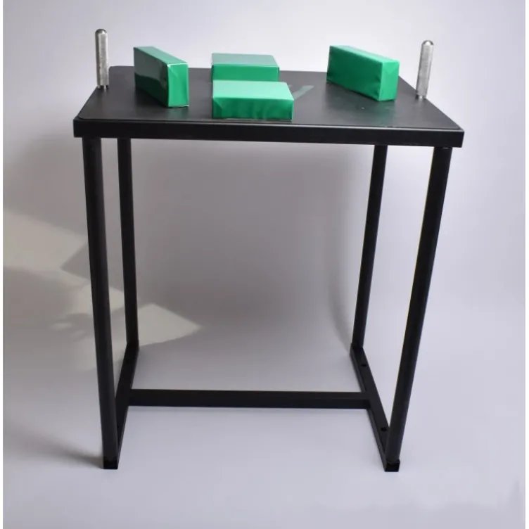 Table de bras de fer officielle en acier - Plateau avec supports en caoutchouc