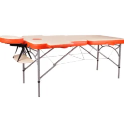 Table de massage facile à transporter avec double têtière en aluminium pour professionnels du sport