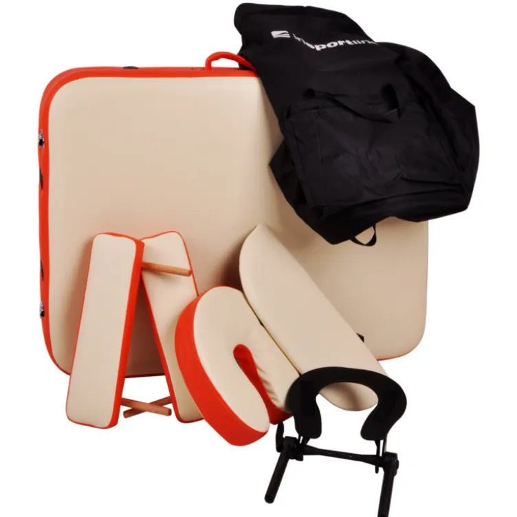 Table de massage facile à transporter avec double têtière en aluminium pour professionnels du sport