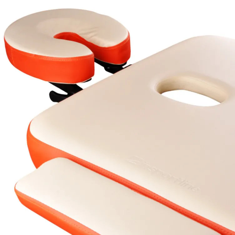 Table de massage facile à transporter avec double têtière en aluminium pour professionnels du sport
