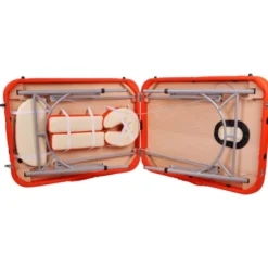 Table de massage facile à transporter avec double têtière en aluminium pour professionnels du sport