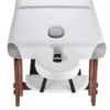 Table de massage professionnelle à hauteur réglable avec double appui-tête - Revêtement résistant à l'eau et à l'huile