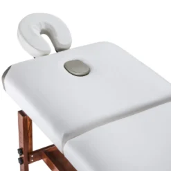 Table de massage professionnelle à hauteur réglable avec double appui-tête - Revêtement résistant à l'eau et à l'huile