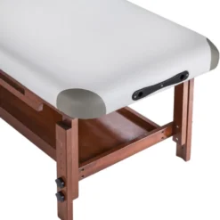 Table de massage professionnelle à hauteur réglable avec double appui-tête - Revêtement résistant à l'eau et à l'huile