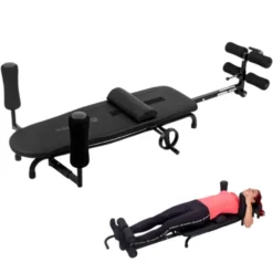 Table de traction pliable et ajustable pour le soulagement des douleurs dorsales - Étirement musculaire