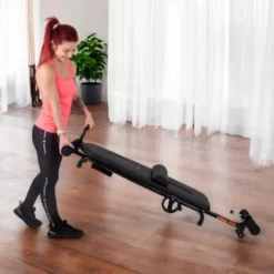 Table de traction pliable et ajustable pour le soulagement des douleurs dorsales - Étirement musculaire