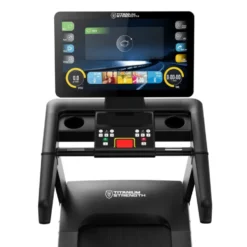 Tapis de course avec écran LED et vitesse ajustable de 1 à 22 km/h - Tapis de cardio certifié CE avec 12 inclinaisons Titanium
