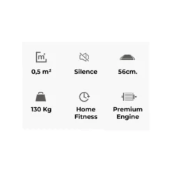 Tapis de course avec moteur silencieux pour trainings cardio - Pliable facilement