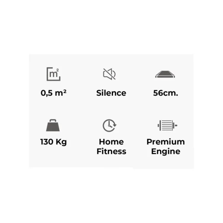 Tapis de course avec moteur silencieux pour trainings cardio - Pliable facilement