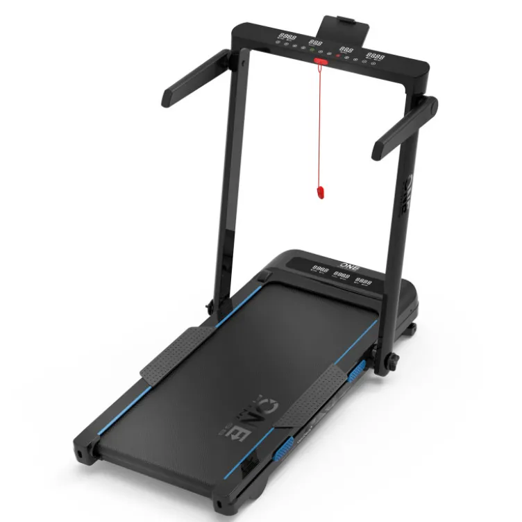 Tapis de course compact avec vitesse ajustable de 1 à 14 km/h et structure pliable - 12 niveaux d'inclinaison