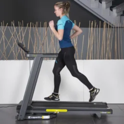Tapis de course compact et pliable avec système de suspension - Vitesse maximale 18 km/h