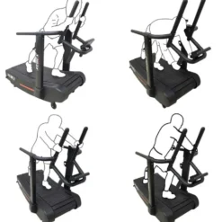Tapis de course courbé Airplus Runner professionnel avec contrôle de la résistance et vitesse illimitée