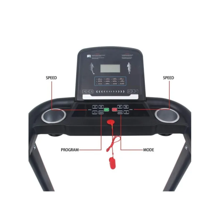 Tapis de course haute qualité avec écran LCD multifonctions pour homegym