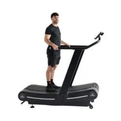 Tapis de course incurvé auto-propulsé de qualité professionnelle - 150 000 km d'autonomie Titanium Strength